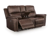 Bleckley - Power Reclining Loveseat With Console / Adjustable Headrest