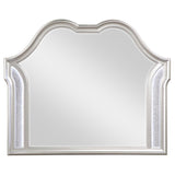 Evangeline - Camel Top Dresser Mirror Silver Oak