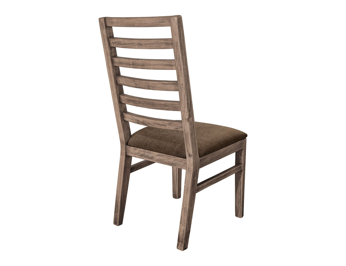 White Balam - Upholstered Seat Wooden Chair (Set of 2) - Ivory White