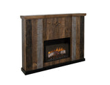 Loft Brown - Matel Fireplace - Dark Gray