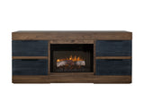 Tuxedo - 70" Fireplace - Dark Brown