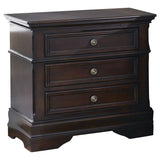 Cambridge - 3-Drawer Rectangular Nightstand - Cappuccino