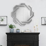 Mikayla - Wall Mirror With Braided Frame - Dark Crystal