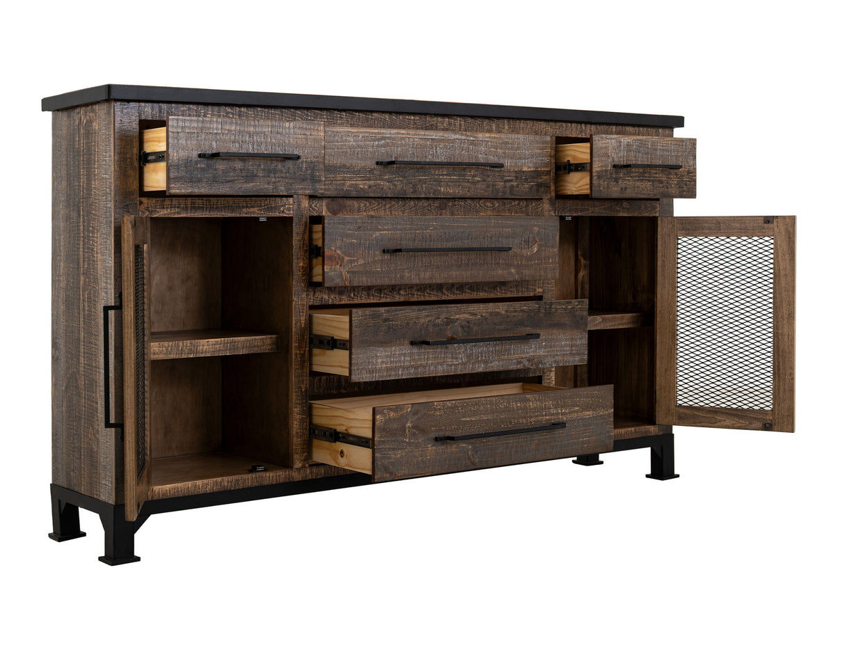Antique Gray - Buffet - Gray / Brown