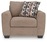 Triston-Peaks - Suede - Chair And A Half