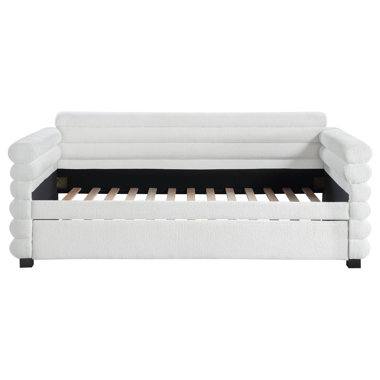 Patricia - Boucle Upholstered Day Bed With Trundle