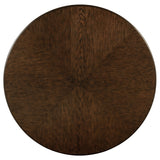 Landon - Round Wood Pedestal Dining Table - Rich Brown