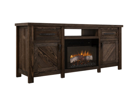 Dutton - TV Stand For Electric Fireplace - Rookwood Brown