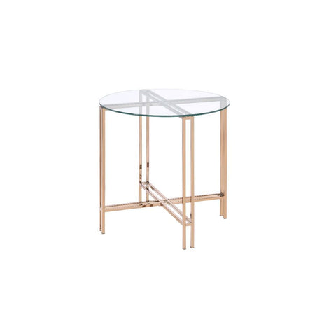 Veises - End Table - Champagne