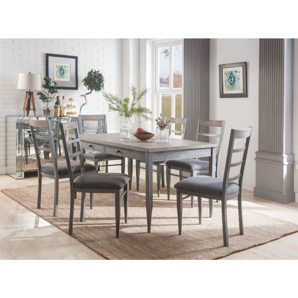 Ornat - Dining Table - Gray Oak & Antique Gray