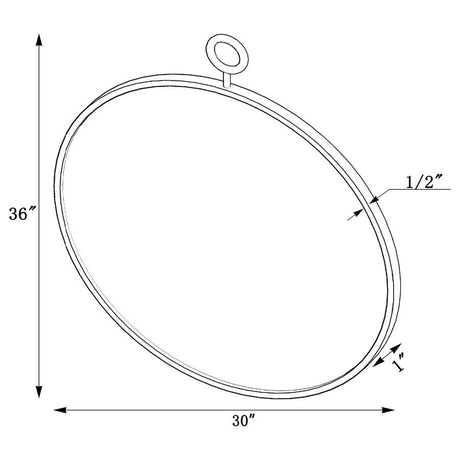 Eulaina - Round Mirror - Gold