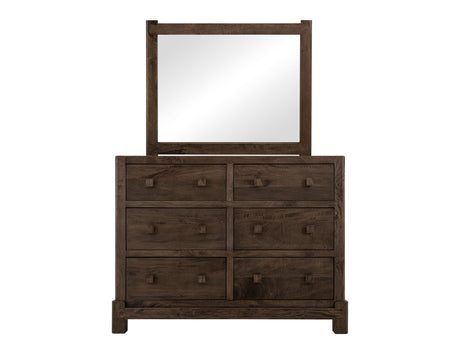 Dark Atenas - 6-Drawer Dresser - Brown