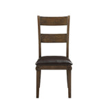 Nabirye - Side Chair (Set of 2) - PU & Dark Oak