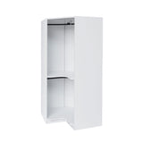 Polygon - Corner Wardrobe - White