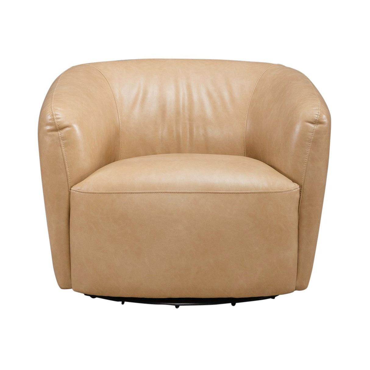 Donovan - Upholstered Swivel Accent Chair - Tan