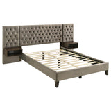 Marley - Upholstered Platform Bed With Headboard Panels