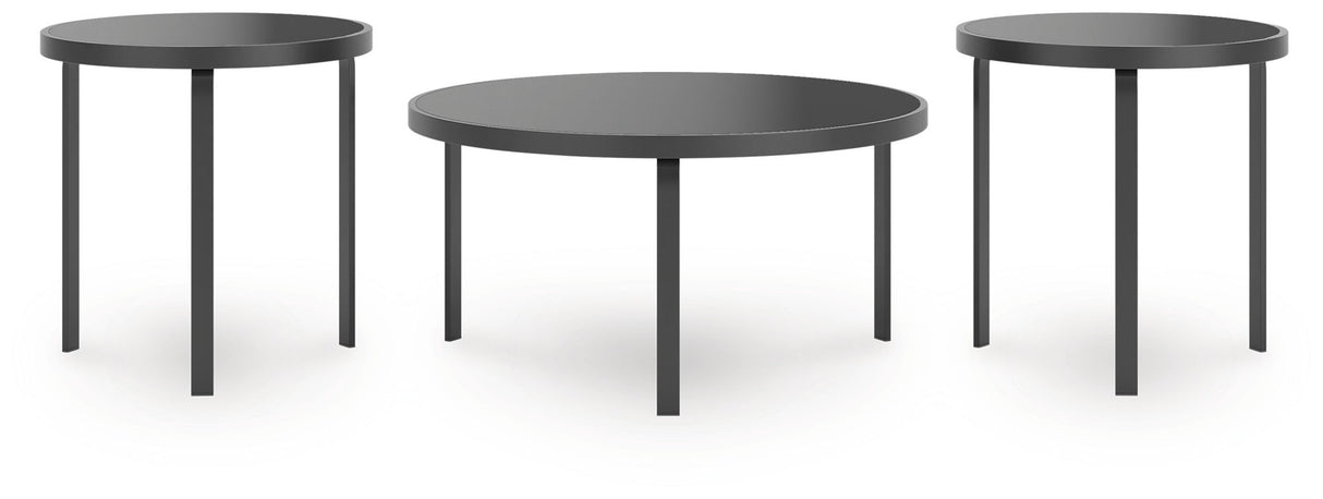 Dorylin - Black - Occasional Table Set (Set of 3)