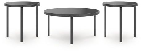 Dorylin - Black - Occasional Table Set (Set of 3)