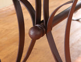 Antique - Table With Iron Base - Multicolor