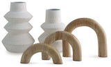Maddwarth - White / Natural Brown - Accessory Set (Set of 5)