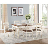 Britta - Dining Table - Walnut & White Washed