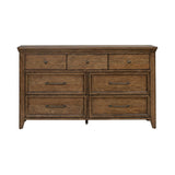 Carolina Park - 7 Drawer Dresser - Brown