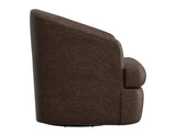 Tumbi - 360 Degree Swivel Accent Chair - Chocolate Brown