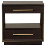 Durango - 2-Drawer Nightstand - Smoked Peppercorn