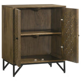 Zaria - 2-Door Wooden Accent Cabinet - Brown