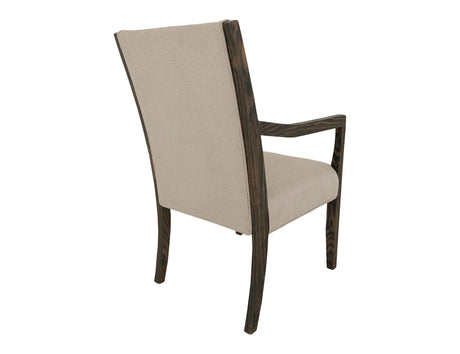 Black Verona - Upholstered Dining Armchair - Ivory