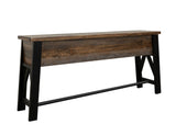 Loft Brown - Counter Height Sofa Table - Two Tone Gray / Brown