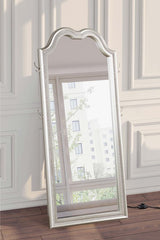 Evangeline - Full Length LED Light Floor Mirror - Silver Oak