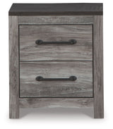 Bronyan - Dark Gray - Two Drawer Night Stand