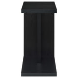 Clower - Engineered Wood C-Shaped Sofa Side Table