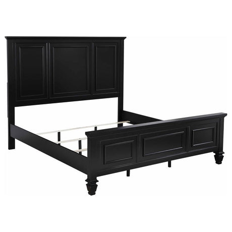 Sandy Beach - 63" Panel Bed with High Headboard