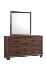 Brandon - Framed Dresser Mirror - Medium WArm - Brown