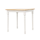 Carlene - Square Wood Tile Top Dining Table - White