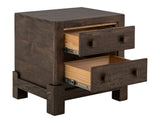 Dark Atenas - 2-Drawer Nightstand - Brown