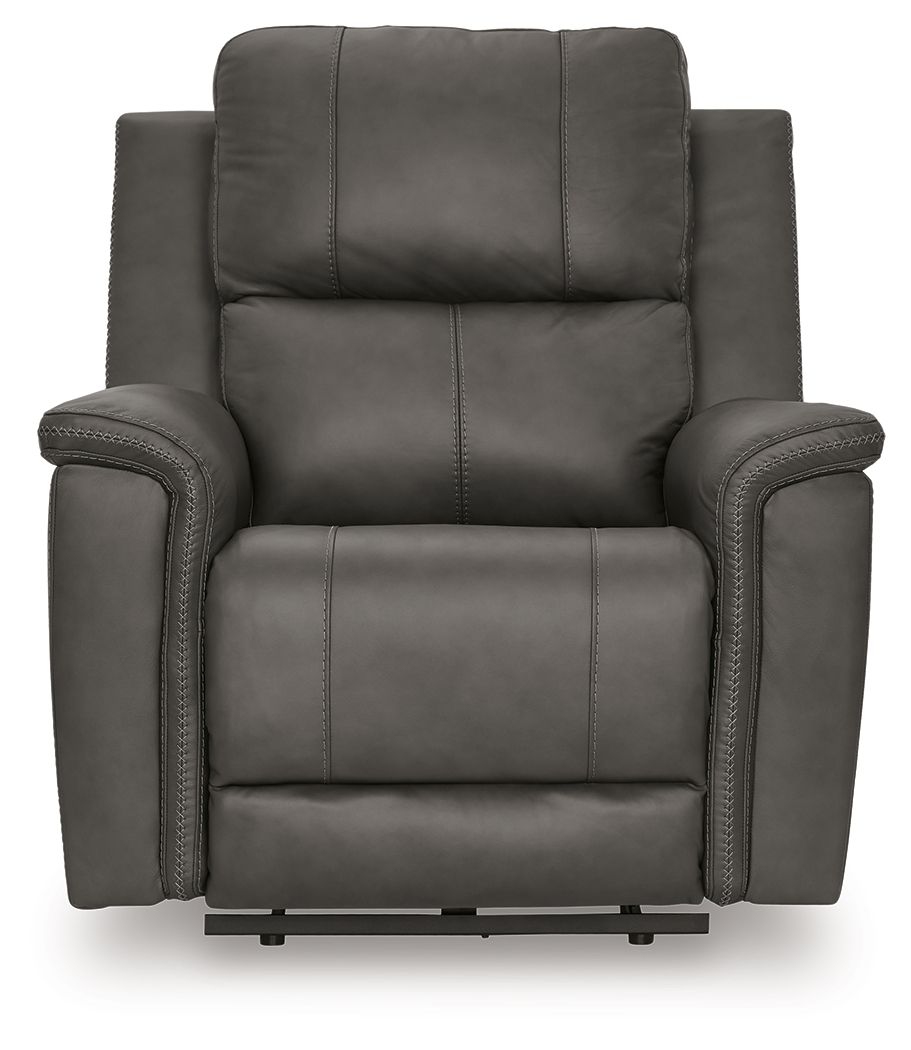 Bleckley - Anchor - Power Recliner With Adjustable Headrest
