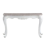 Ciddrenar - Accent Table - Marble Top & White Finish