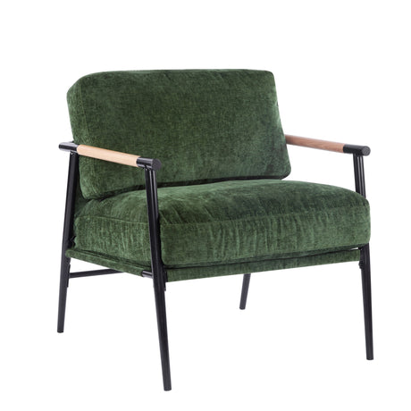Modern Accent Chair With Plush Cushions, Cozy Seating