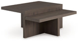Zendex - Brown - Occasional Table Set (Set of 2)