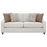 Christine - Upholstered Cushion Back Sofa - Beige
