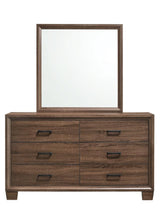 Brandon - Framed Dresser Mirror - Medium WArm - Brown