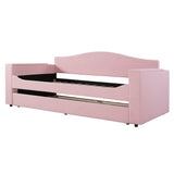 Upholstered Daybed With Storage Armrests, Trundle And Latest Integrated Bluetooth Audio System