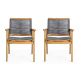 Outdoor Dining Chair (Set of 2) - Dark Gray