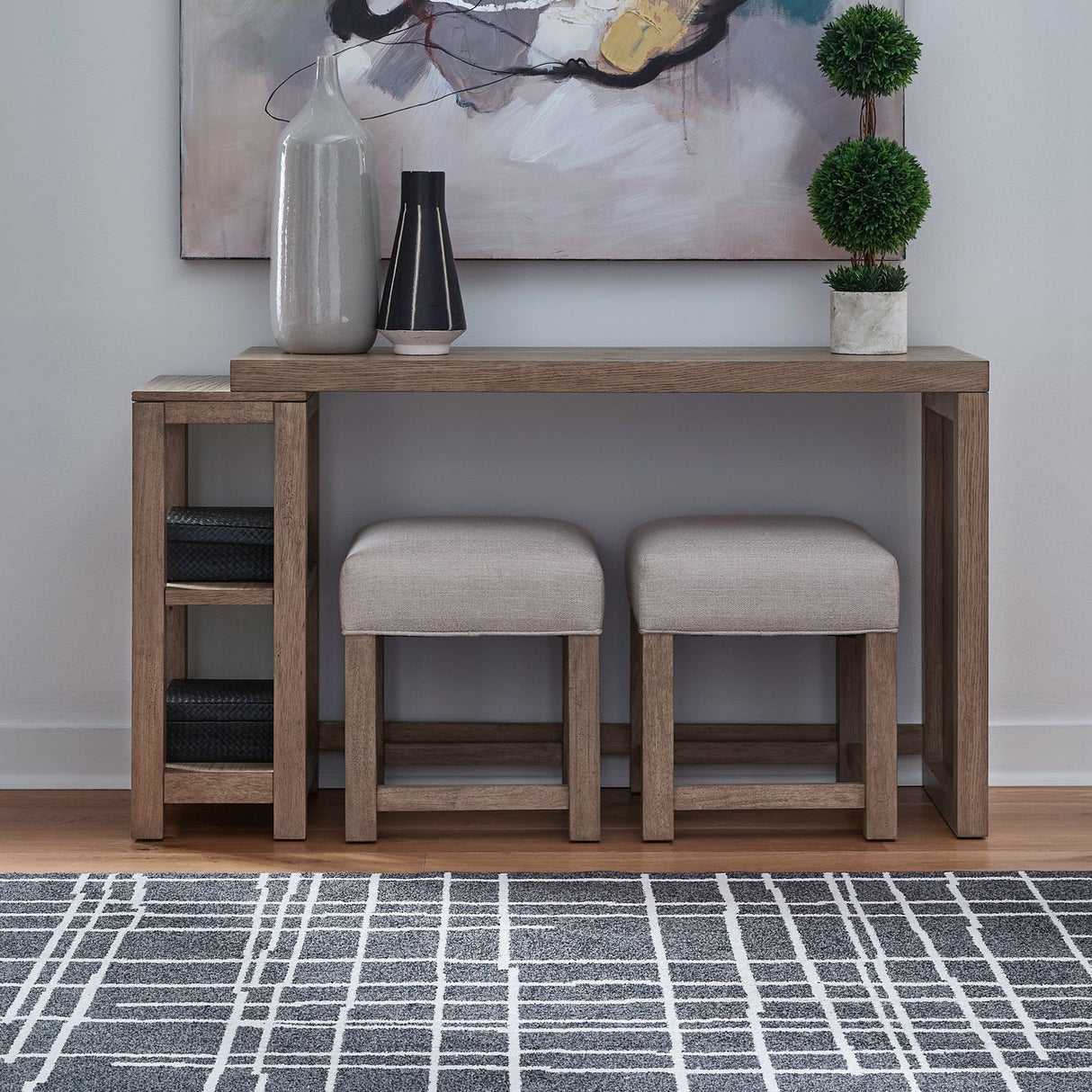 Corso - 3 Piece Console Set - Brown