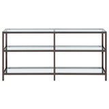 Kate - Console Bookcases - Black Nickel