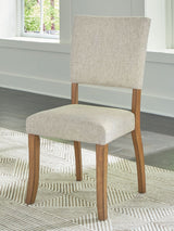 Rybergston - Light Brown - Dining Upholstered Side Chair (Set of 2)