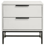 Sonora - 2-Drawer Nightstand Bedside Table - White